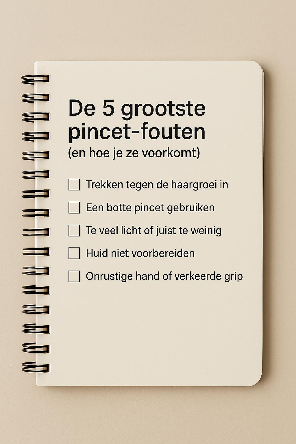 De 5 grootste pincet-fouten (en hoe je ze voorkomt)